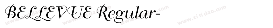 BELLEVUE Regular字体转换